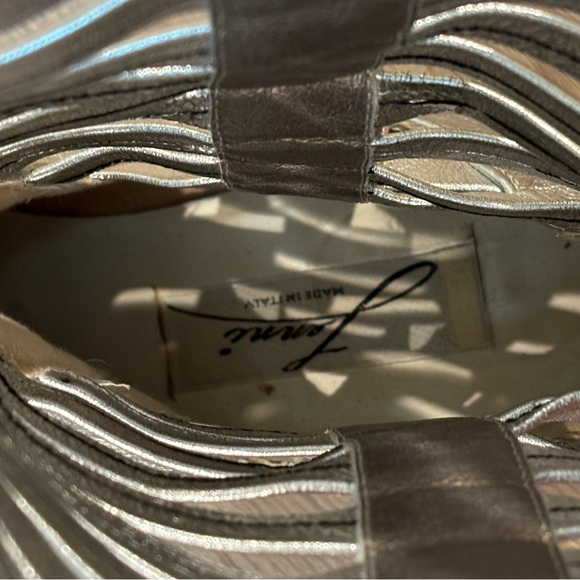 Vintage silver leather cowgirl boots 7 - Picture 6 of 7